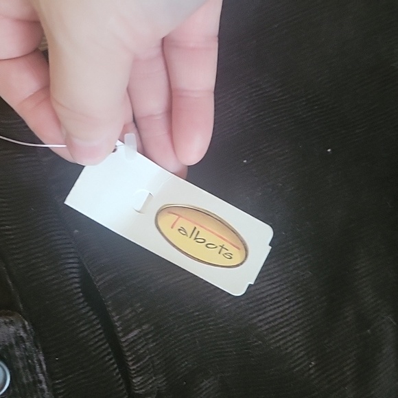 NWT Talbots Black Cordhoury pants size 12 - Picture 5 of 7